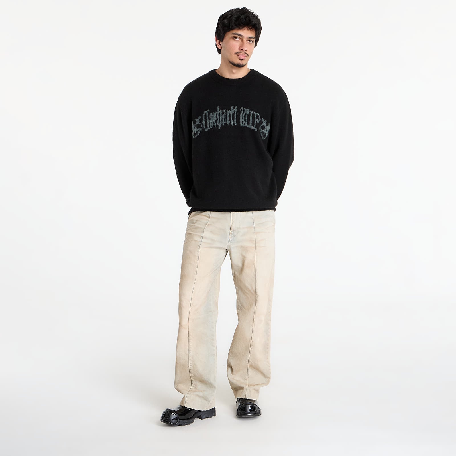 Ανδρικά πουλόβερ Carhartt WIP Commuting Sweater UNISEX Black