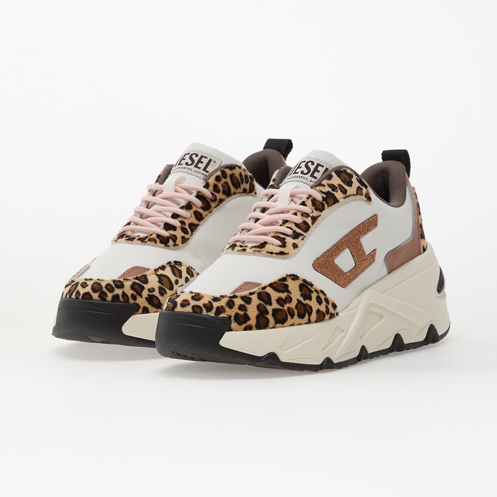 Women's sneakers and shoes DIESEL Savannah Tulu S-Savannah W Sneakers Bright White/ Safari