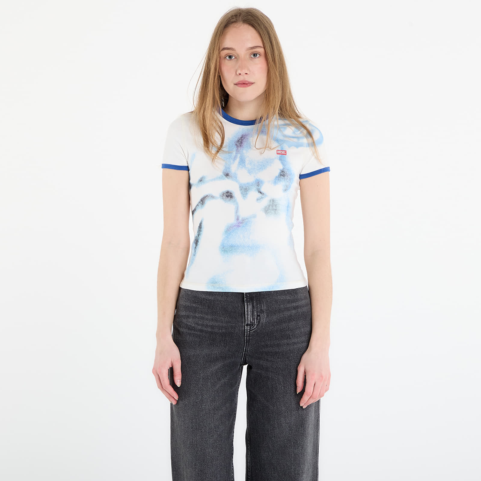 Tricou DIESEL T-Uncuties-Long-S1 T-Shirt Off White L