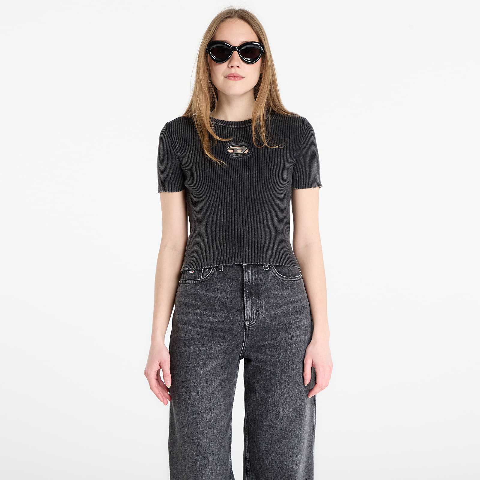 Pulls femme DIESEL M-Anchor-A-Ss Knitwear Black