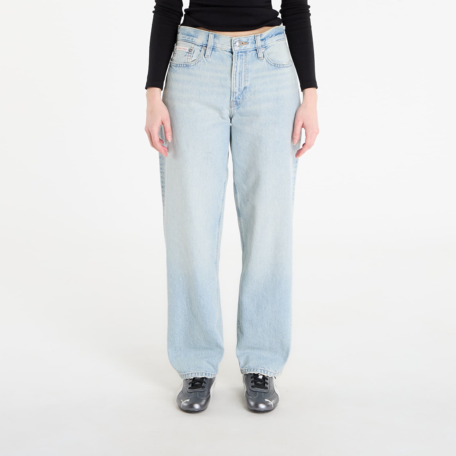 Blugi pentru femei Calvin Klein Jeans 90S Loose Indigo Sound Jean Blue