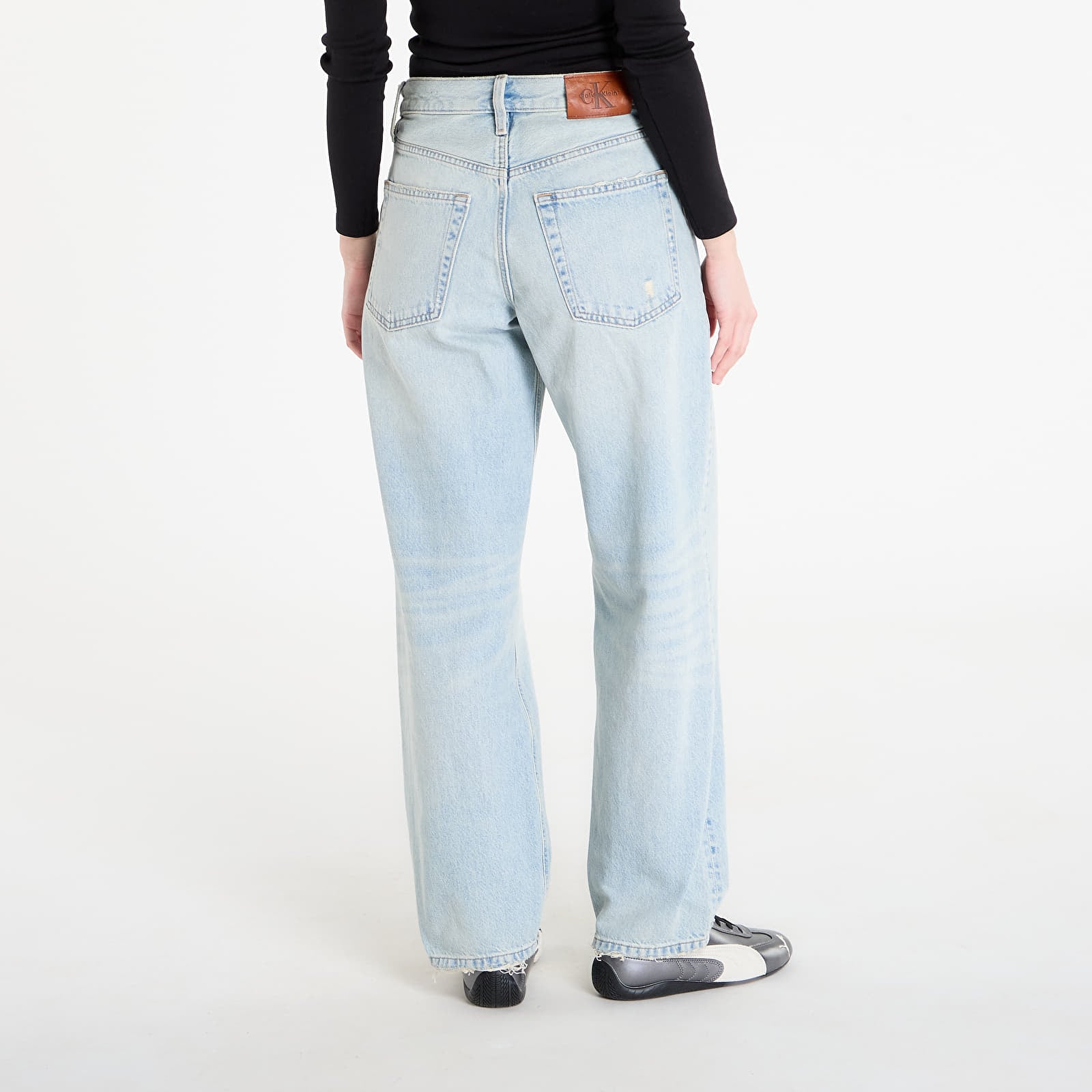 Blugi pentru femei Calvin Klein Jeans 90S Loose Indigo Sound Jean Blue