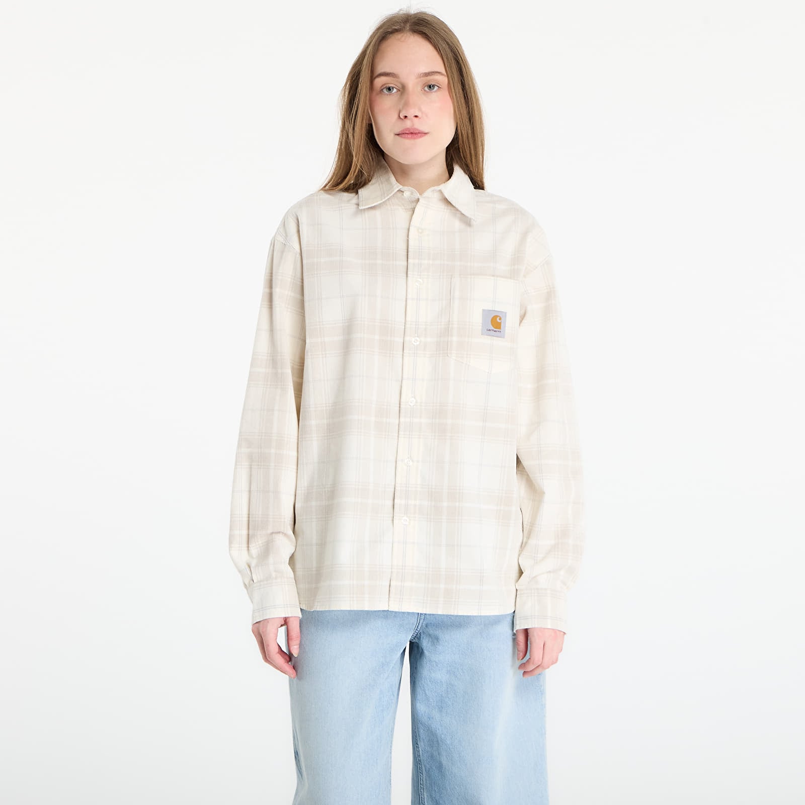 Shirts Carhartt WIP L/S Wilber Shirt UNISEX Wilber Check/ Natural