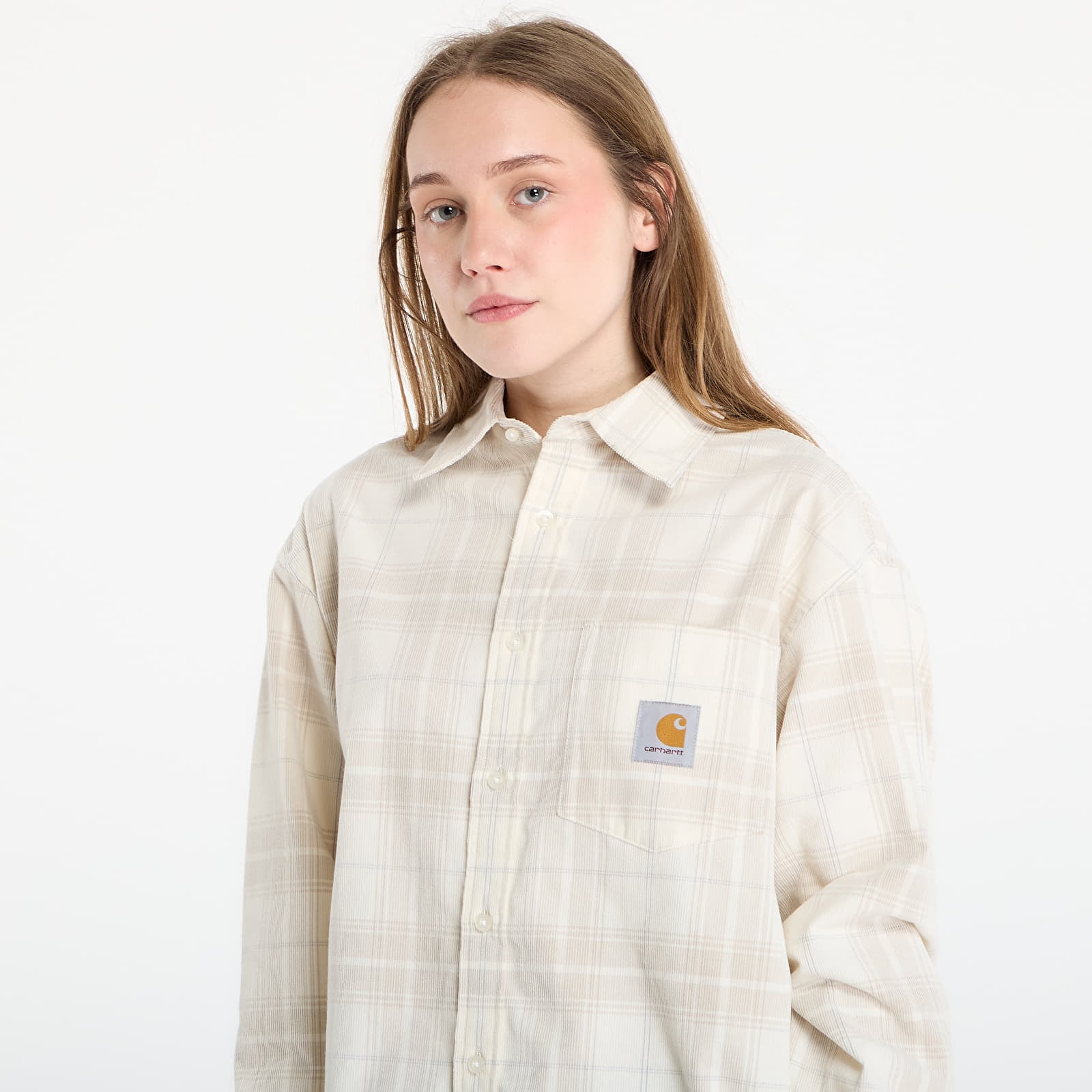 Shirts Carhartt WIP L/S Wilber Shirt UNISEX Wilber Check/ Natural