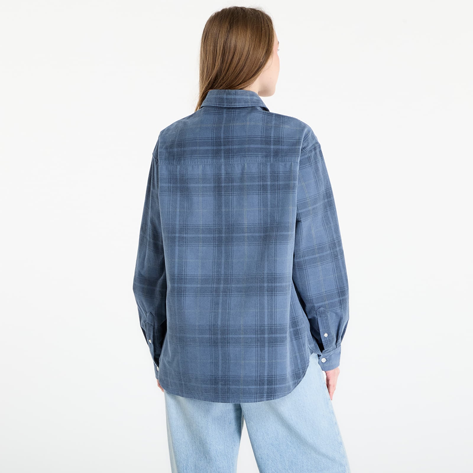 Men's shirts Carhartt WIP L/S Wilber Shirt UNISEX Wilber Check/ Velvet Blue