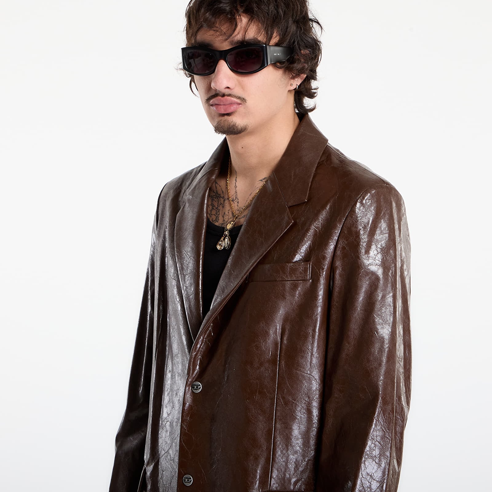 Giacche da uomo DIESEL J-Creed-Coat Jacket Chicory Coffee