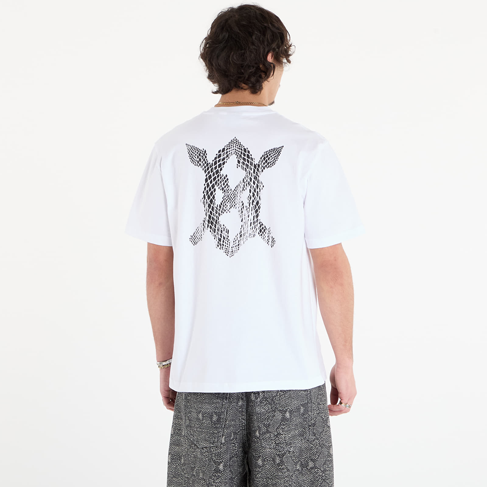 Marškinėliai Daily Paper Snake Shield Ss Tee White
