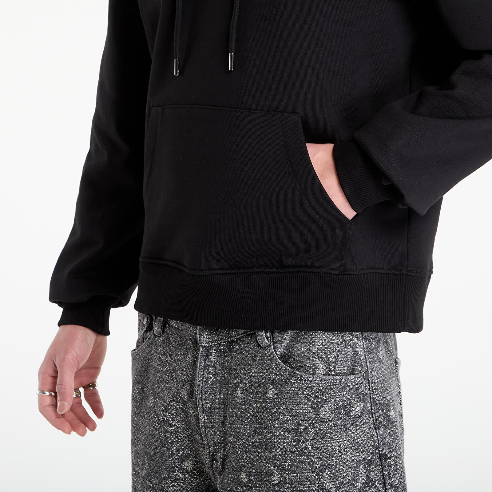 Mikiny Daily Paper Shield Evolution Hoodie Black