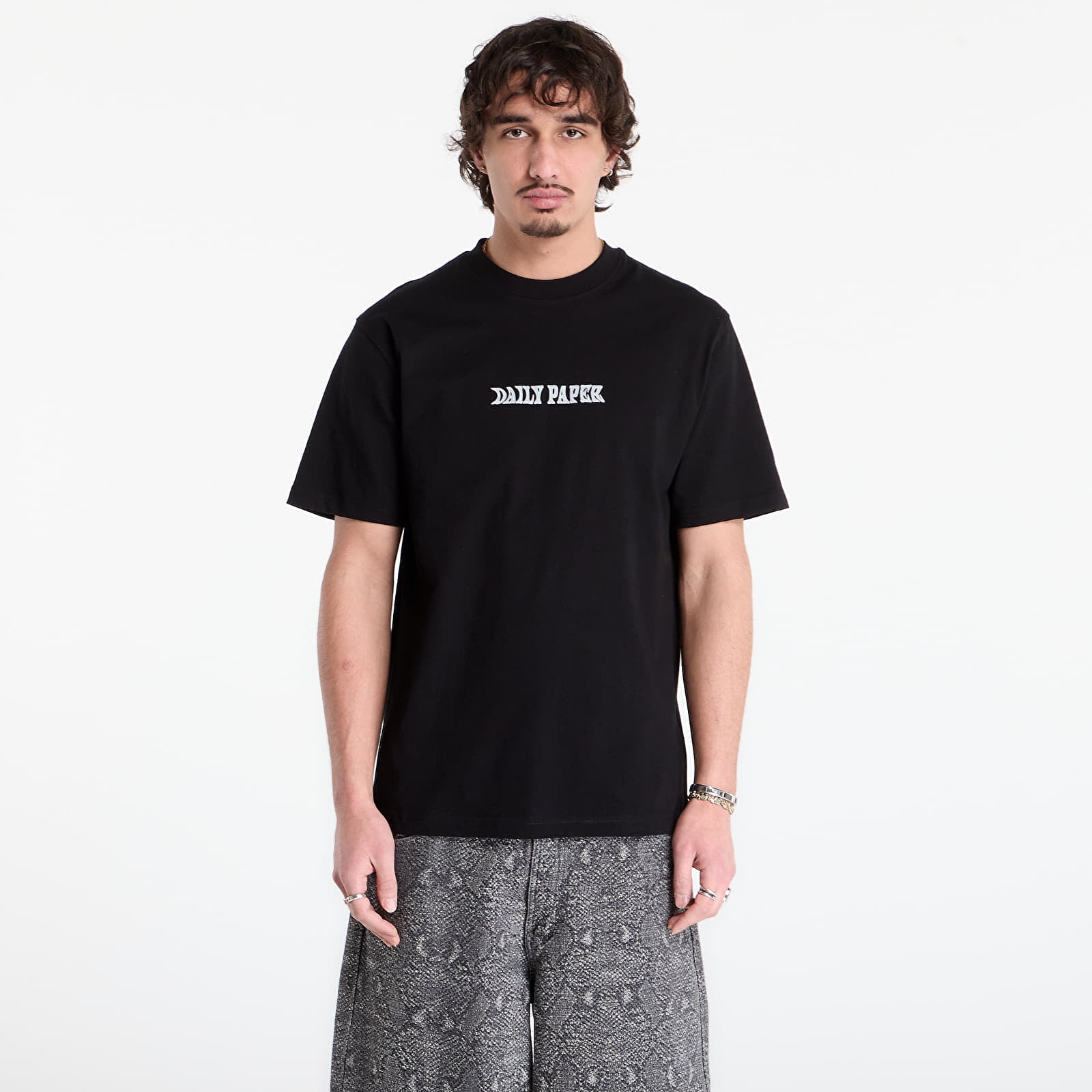 T-Shirts Daily Paper Oil Can Ss Tee Black