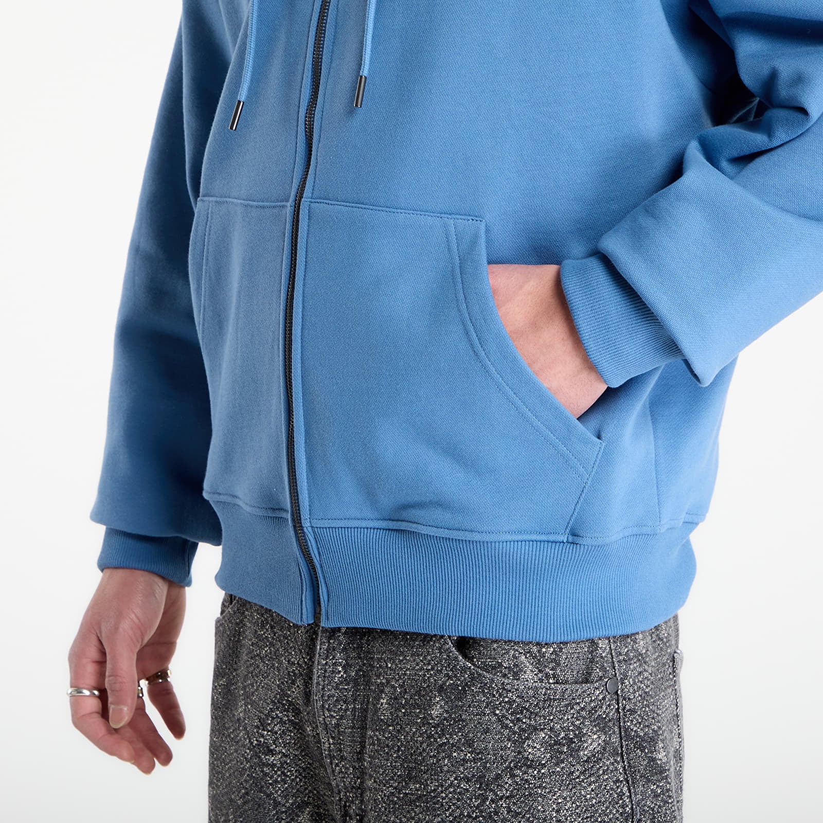 Sweatshirts Daily Paper Orbit Embroidery Zip Hoodie Quiet Harbor