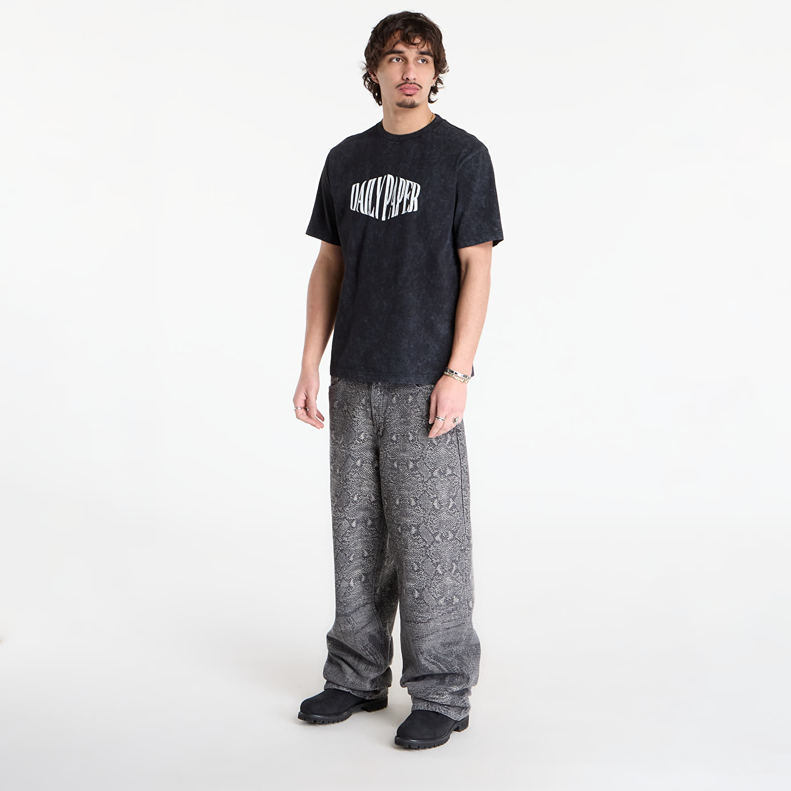T-shirts Daily Paper Vintage Ss Tee Black