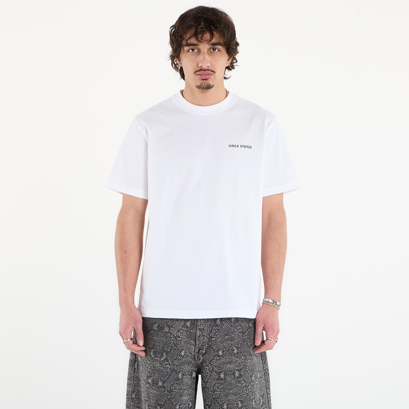 Тениска Daily Paper Chain Shield T-Shirt White XS