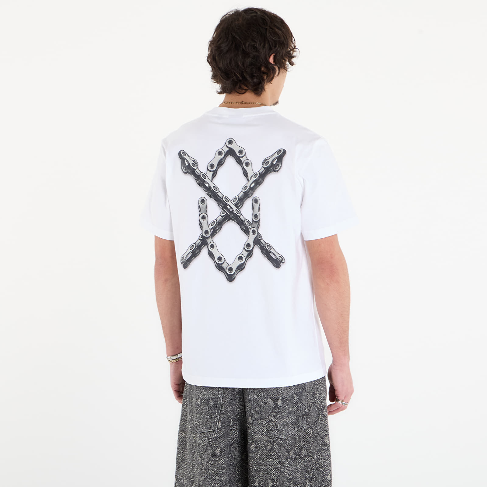 T-Shirts Daily Paper Chain Shield T-Shirt White