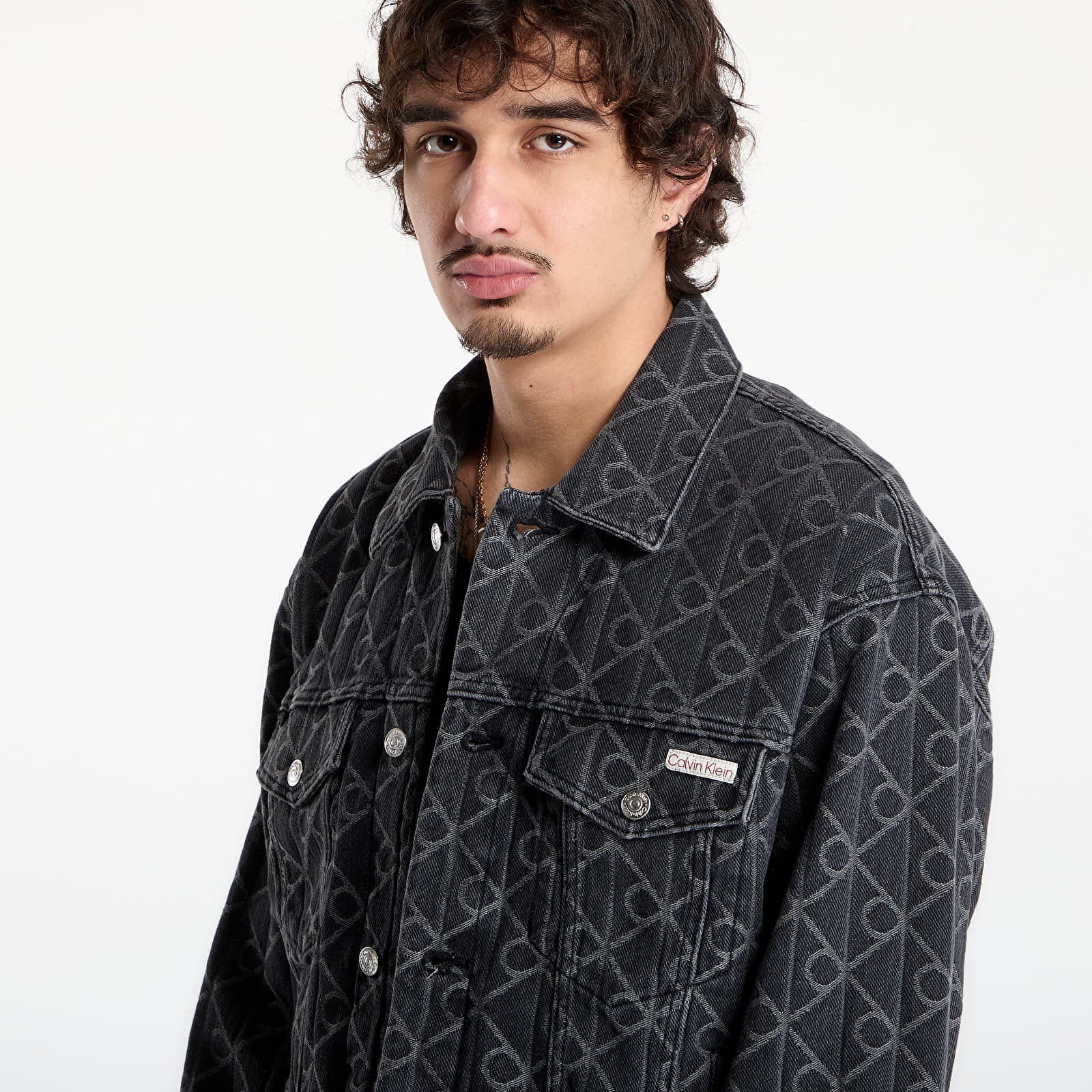 Pánske bundy Calvin Klein Jeans 90S Emblem Jacket Black