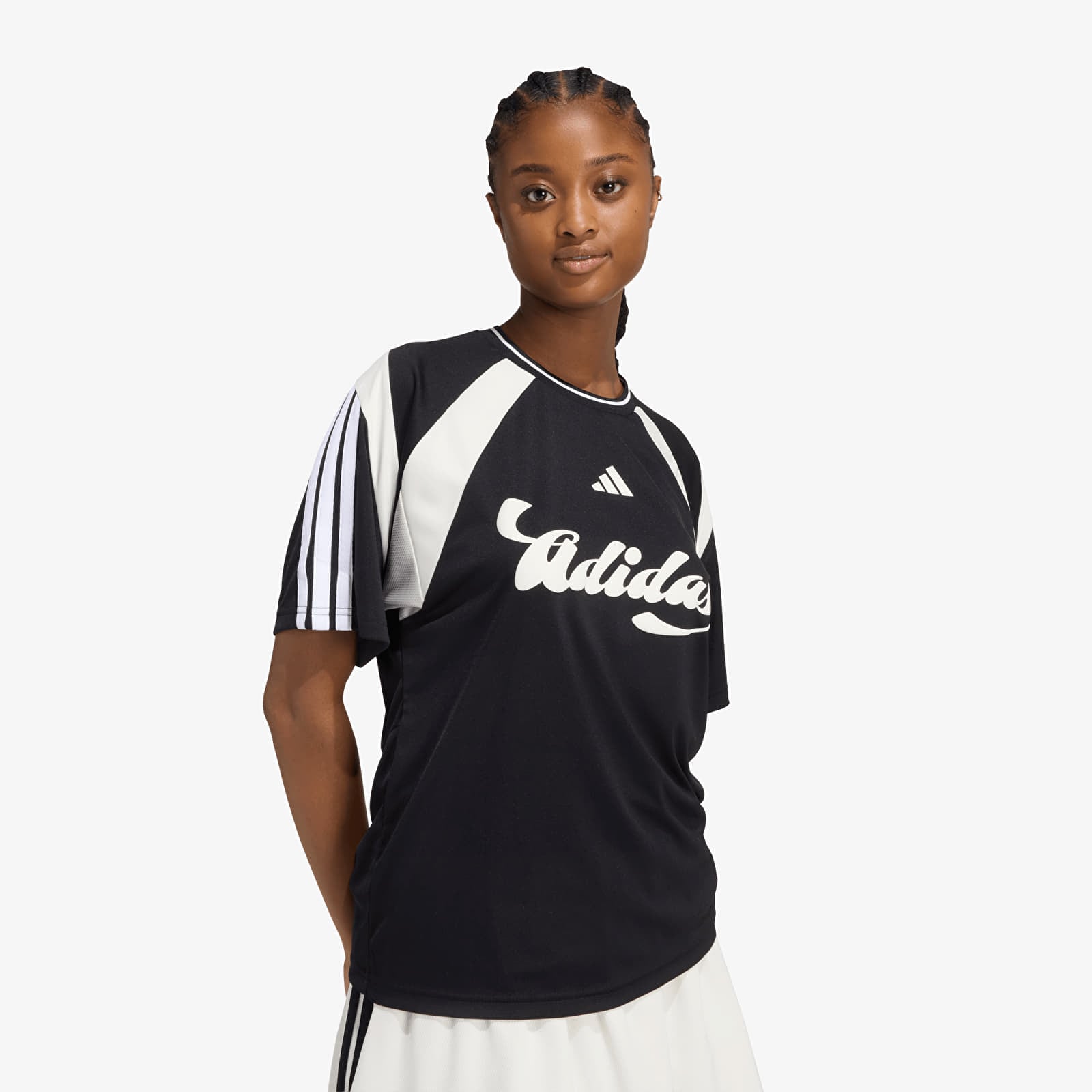 T-shirts adidas W Her Tee Black/ Off White/ White