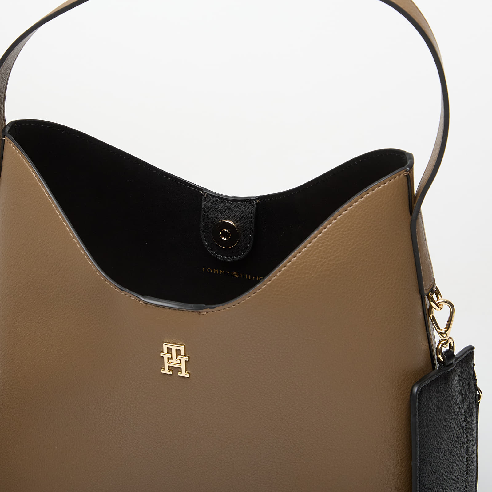 Handbags Tommy Hilfiger Th Icon Shoulder Bag Taupe