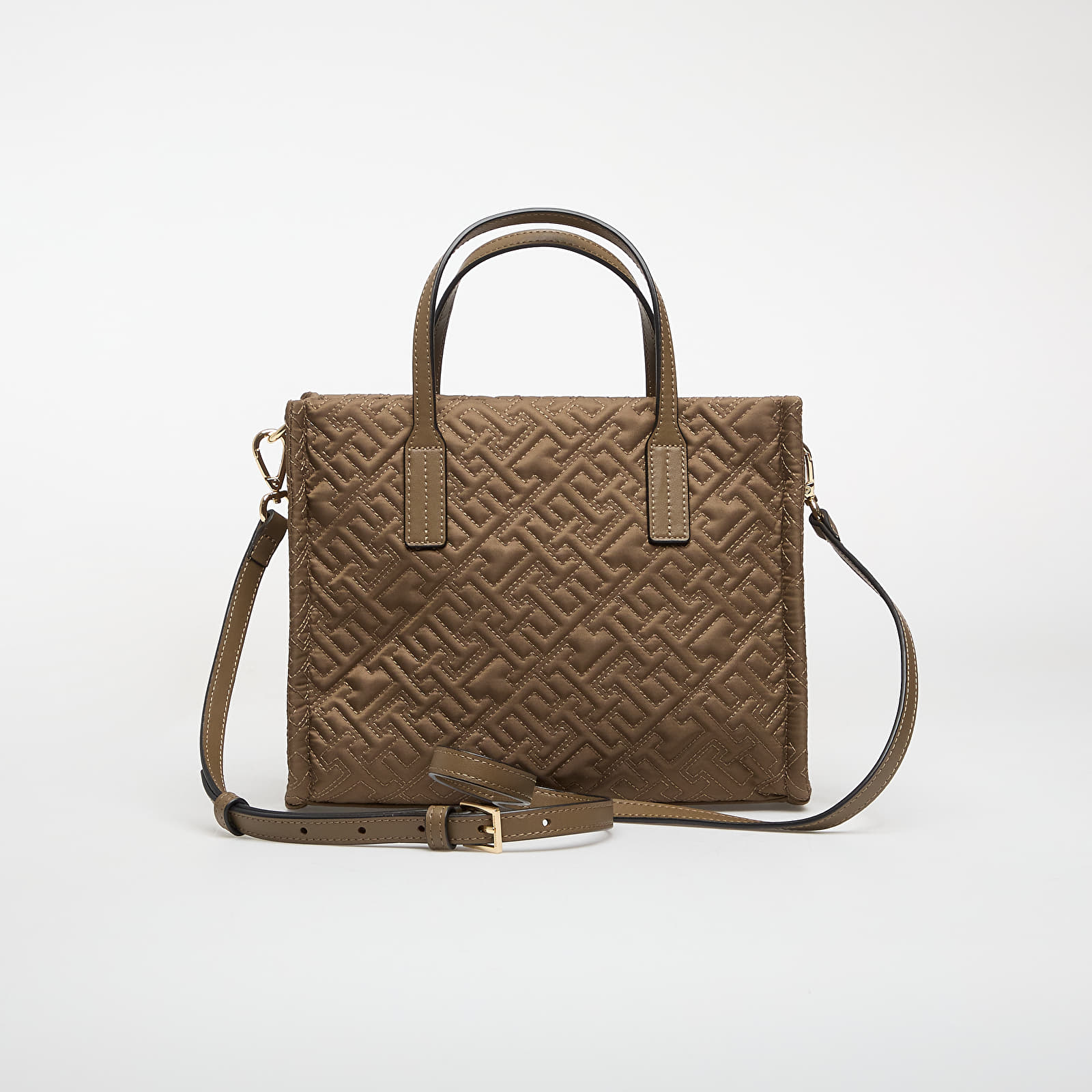 Rokassomas Tommy Hilfiger Th City Mini Tote Mono Nylon Brown