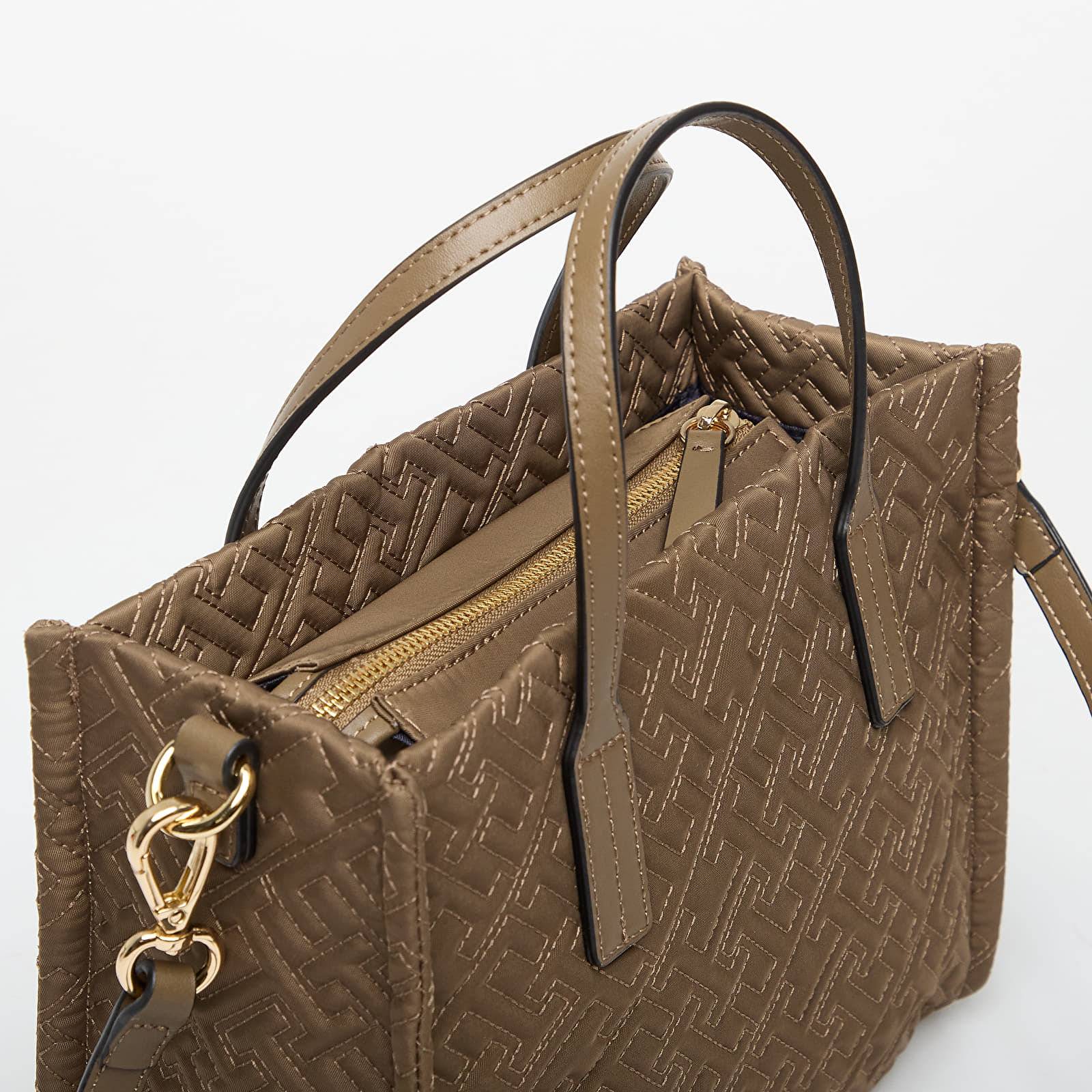 Rokassomas Tommy Hilfiger Th City Mini Tote Mono Nylon Brown