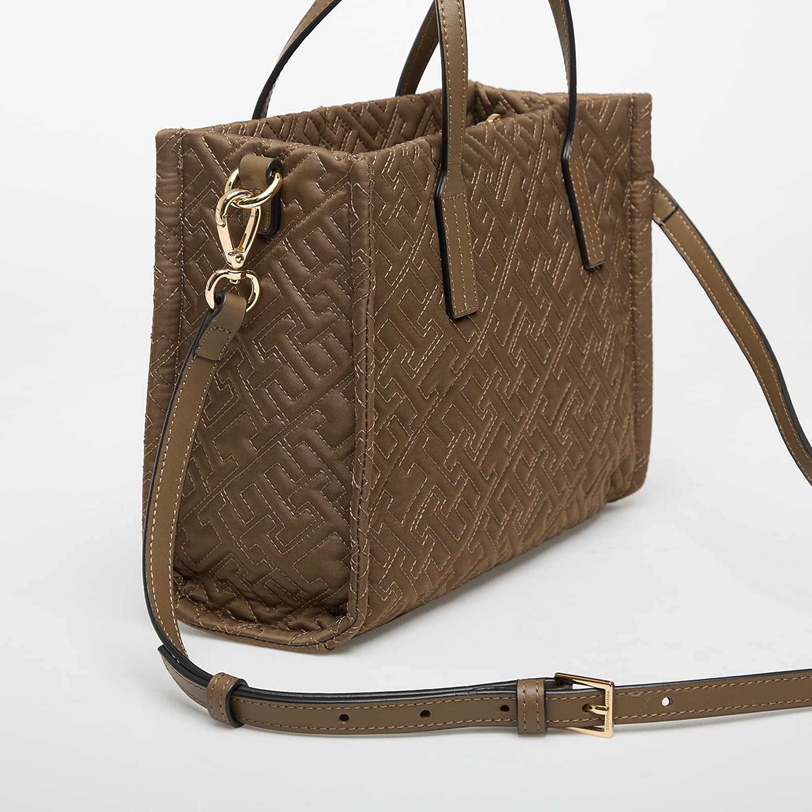 Rokassomas Tommy Hilfiger Th City Mini Tote Mono Nylon Brown