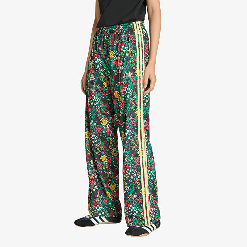 Siltās bikses adidas X Liberty London Firebird Tracksuit Bottoms Black/ Bold Green/ Collegiate Green- Eqt Yellow
