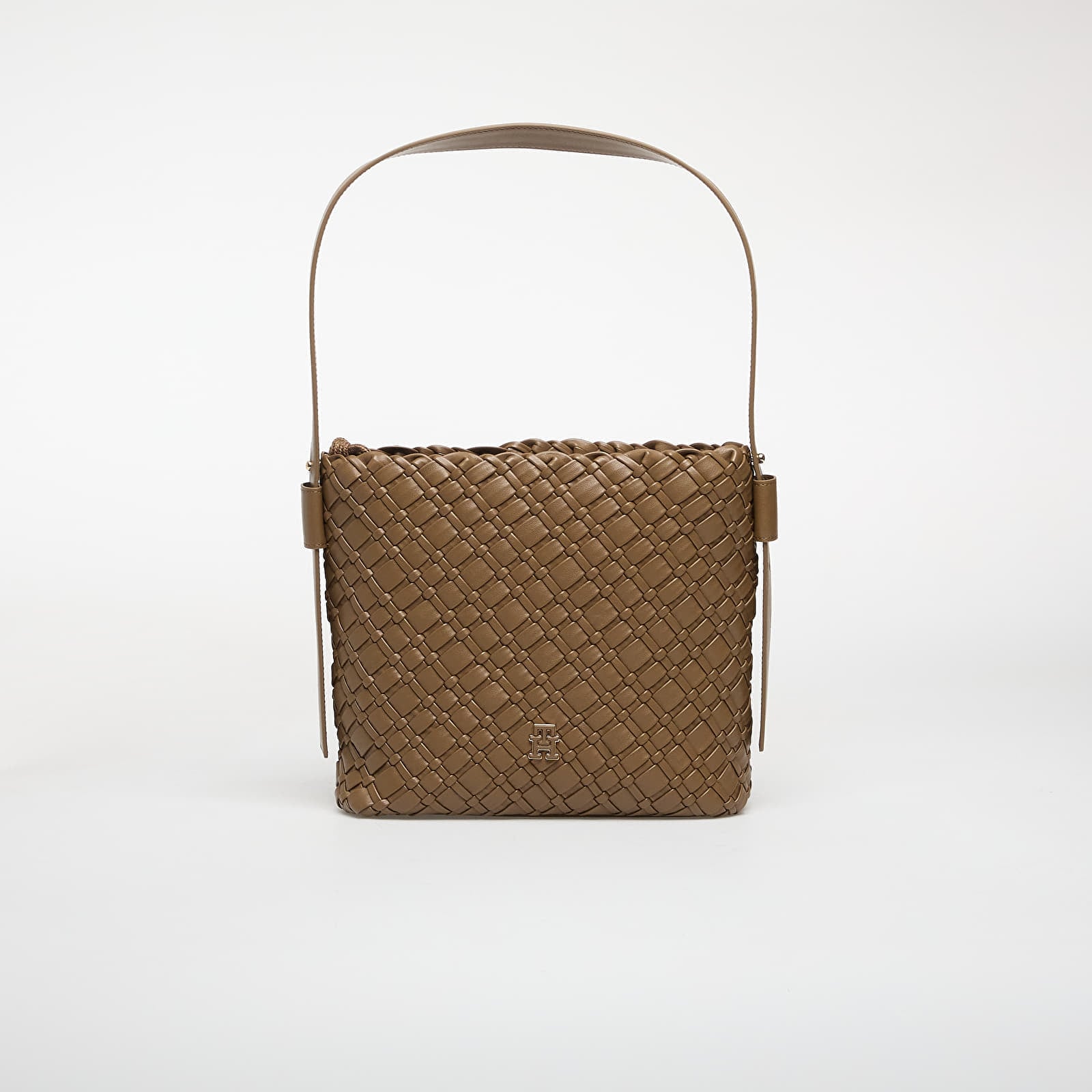 Tommy Hilfiger Th Braided Shoulder Bag Taupe Universal