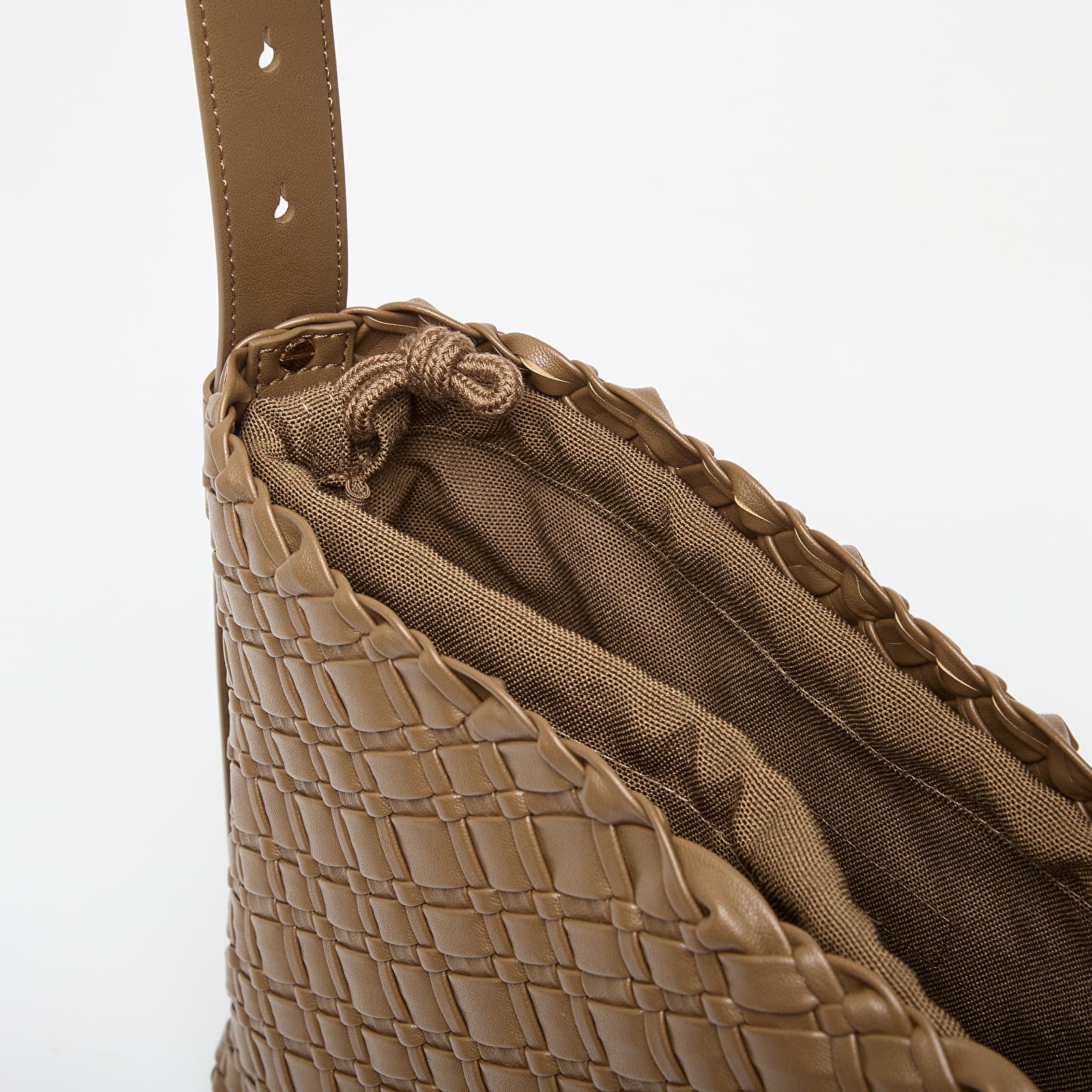 Handbags Tommy Hilfiger Th Braided Shoulder Bag Taupe