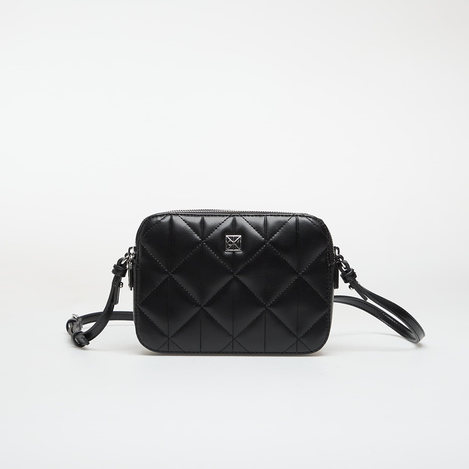 Calvin Klein Quilted Double Zip Camera Bag Black Universal