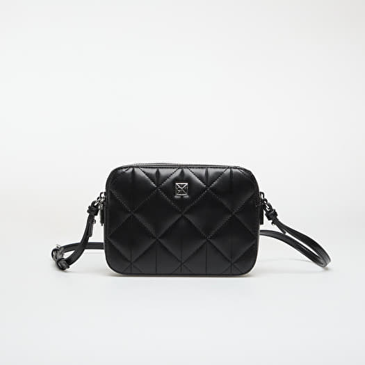 Calvin Klein Quilted Double Zip Camera Bag Black
