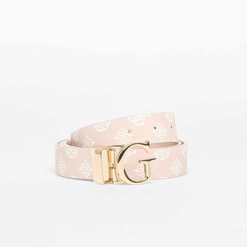 GUESS Erica Rev & Adj Pant Belt Old Pink/ White