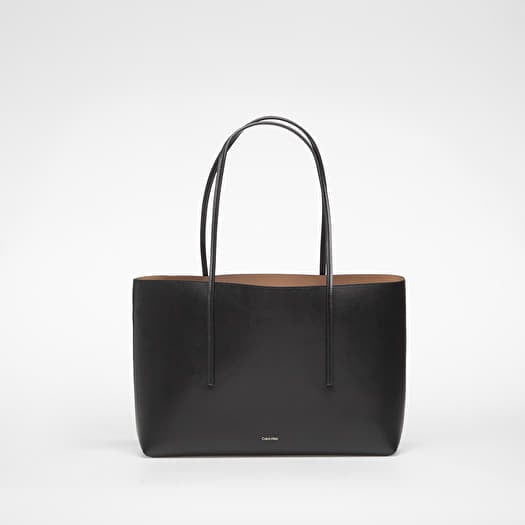 Calvin Klein Foil Logo Tote W/ Pouch Black