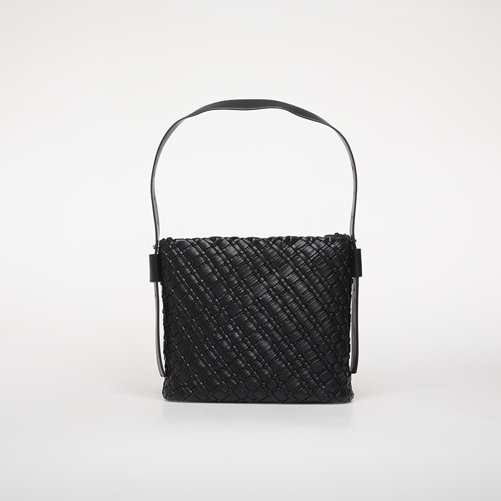 Handbags Tommy Hilfiger Th Braided Shoulder Bag Black