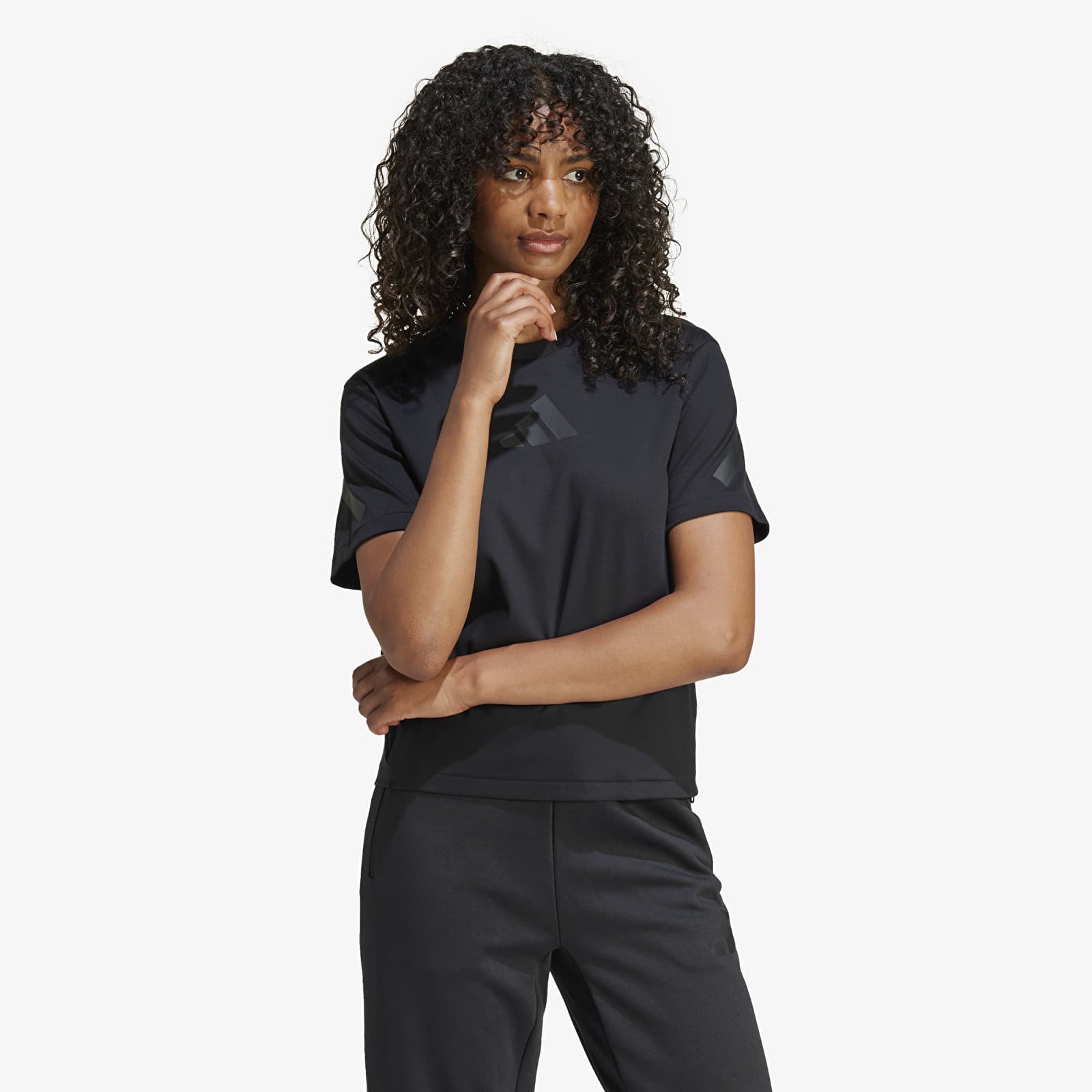 Ženske majice kratkih rukava adidas W Z.N.E. Tee Black