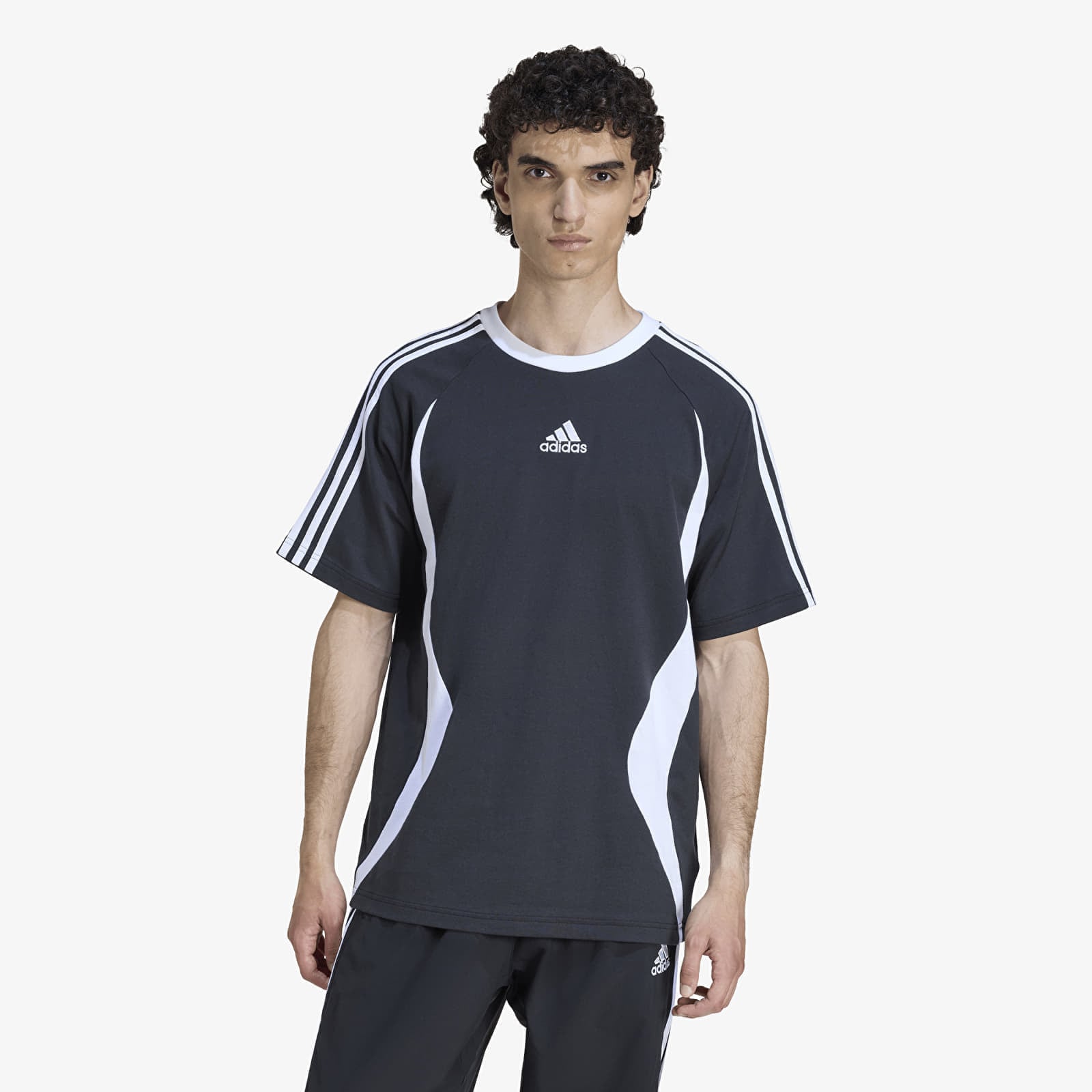 Tricou adidas Teamgeist Tee Black/ White XL
