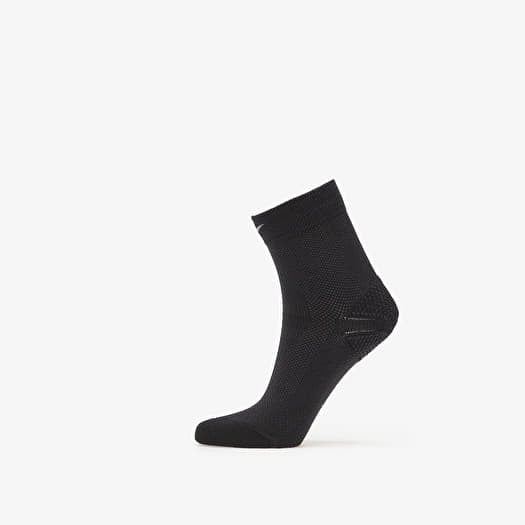 Nike Running Lightweight Micro Crew Socks 1-Pack Black/ Pure Platinum/ Smoke Grey