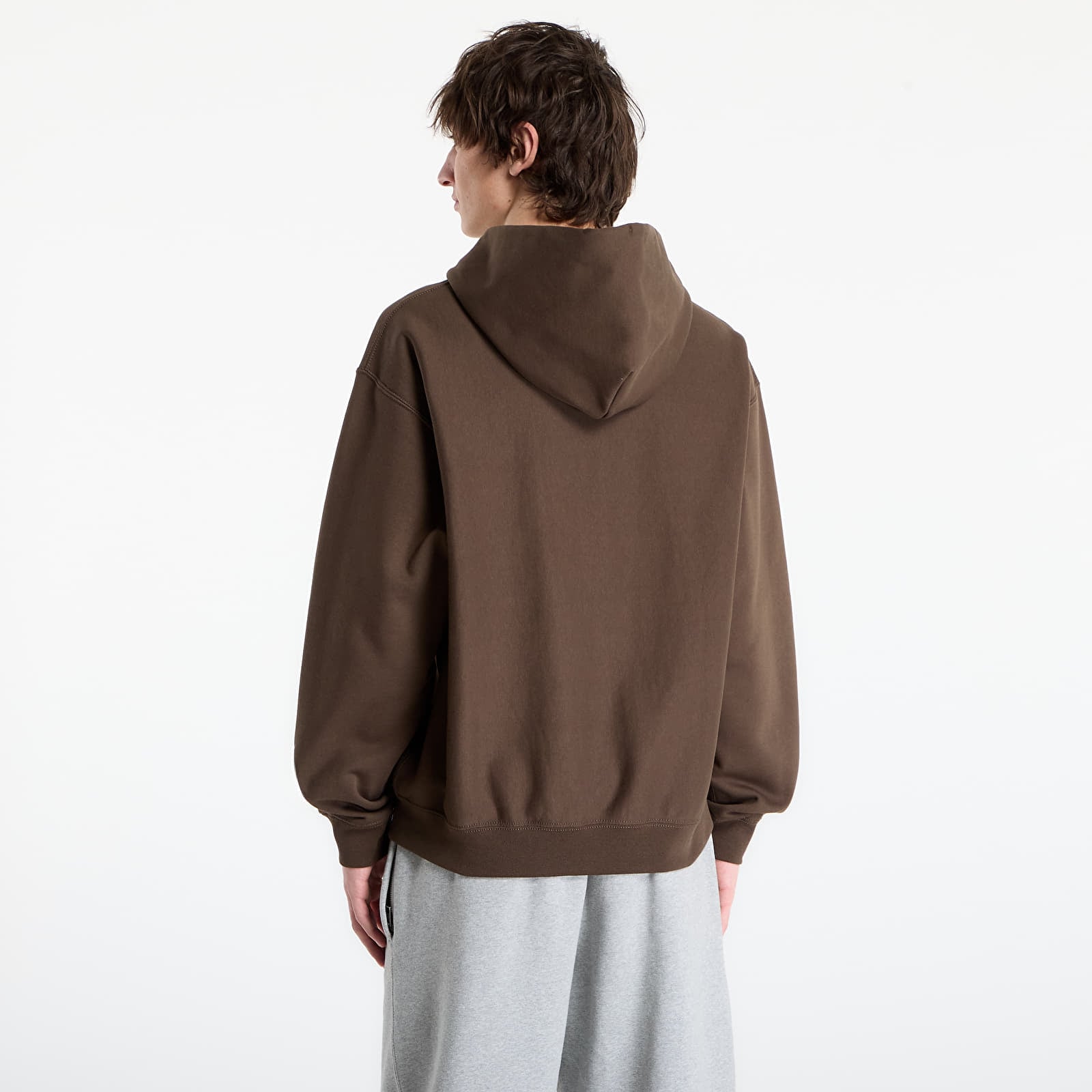 Meeste kampsunid Nike Solo Swoosh Men's Full-Zip Fleece Hoodie Dark Hazel/ White