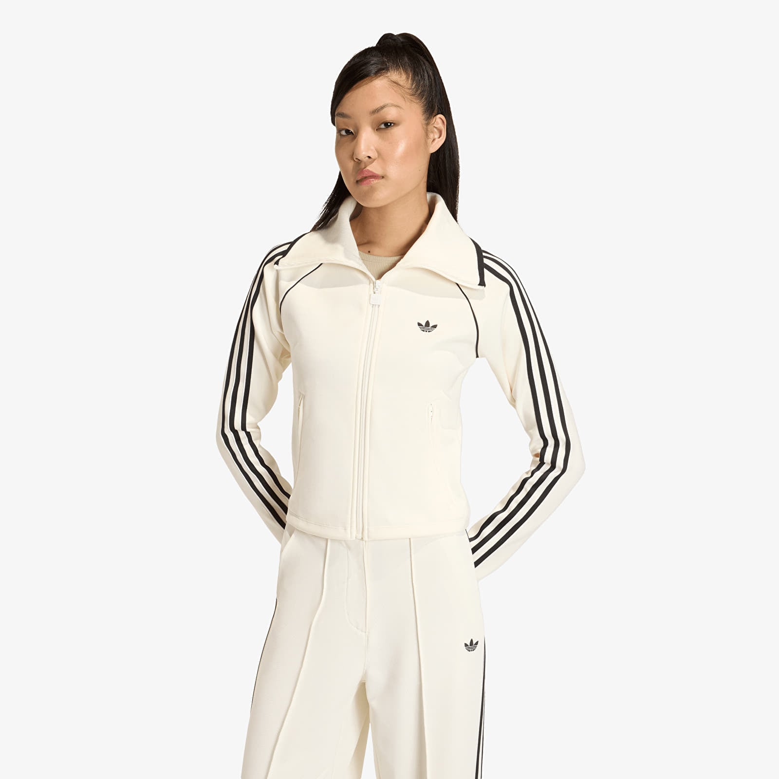 Hoodies och sweatshirts adidas Slim Tt Off White