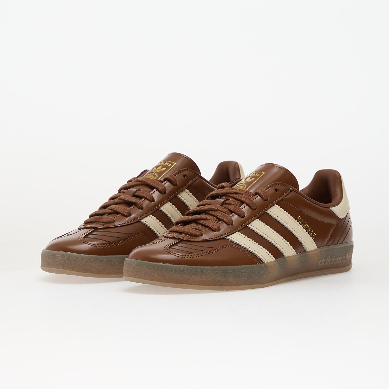 Pánské tenisky a boty adidas Gazelle Indoor Preloved Brown/ Wonder White/ Gum5