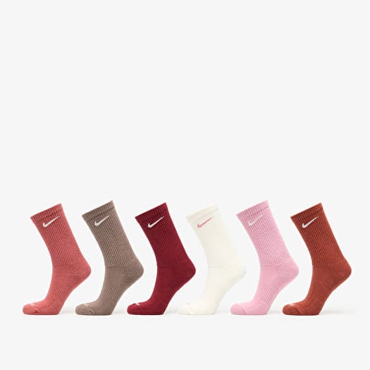 Nike Everyday Plus Cushioned Training Crew Socks 6-Pack Multi Color