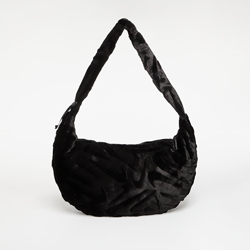 Nike Sportswear Faux Fur Slouchy Bag 19L Black/ Black