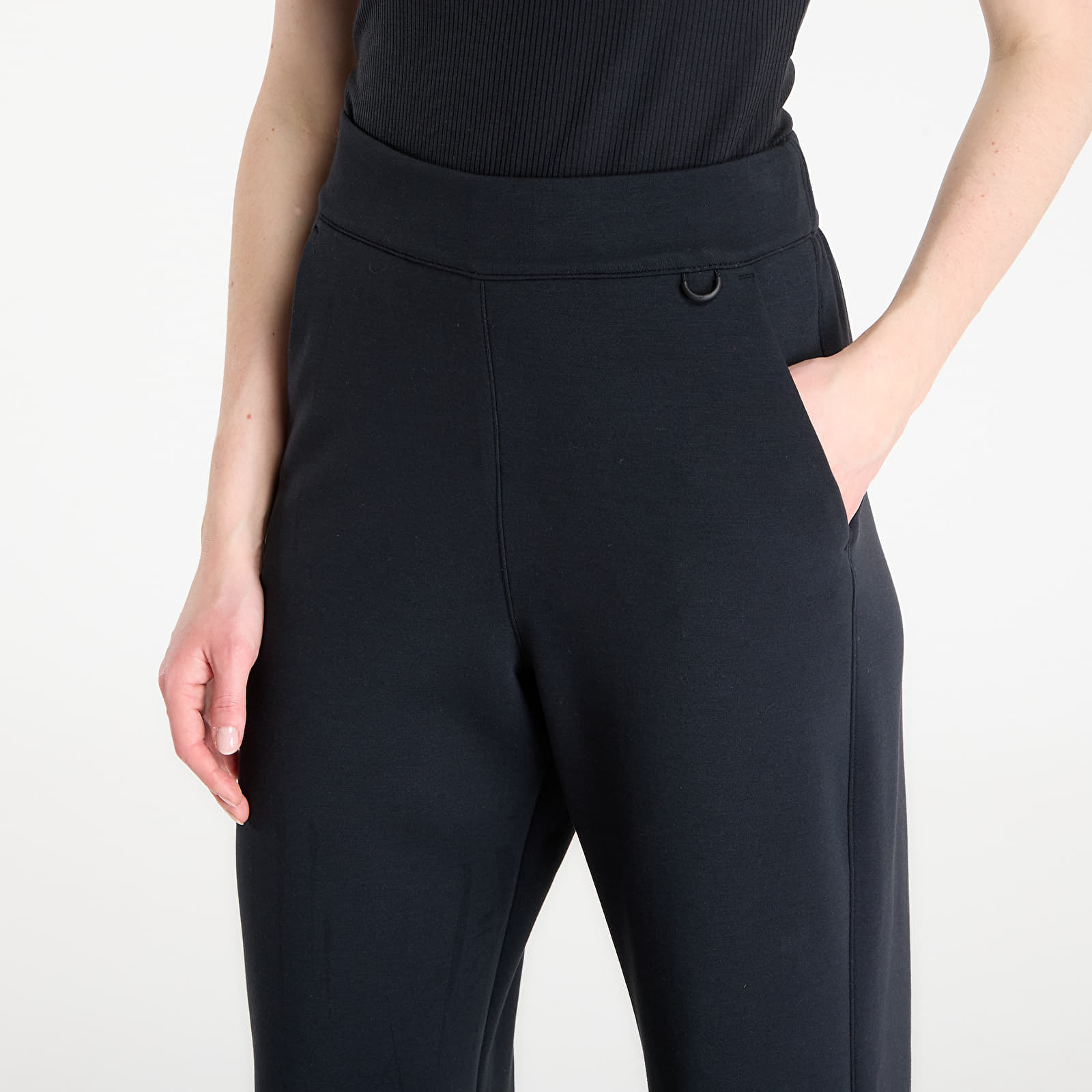 Pantalons femme Nike 24.7 ImpossiblySoft Women's Dri-FIT High-Waisted Loose Flared Pants Black/ Dk Smoke Grey