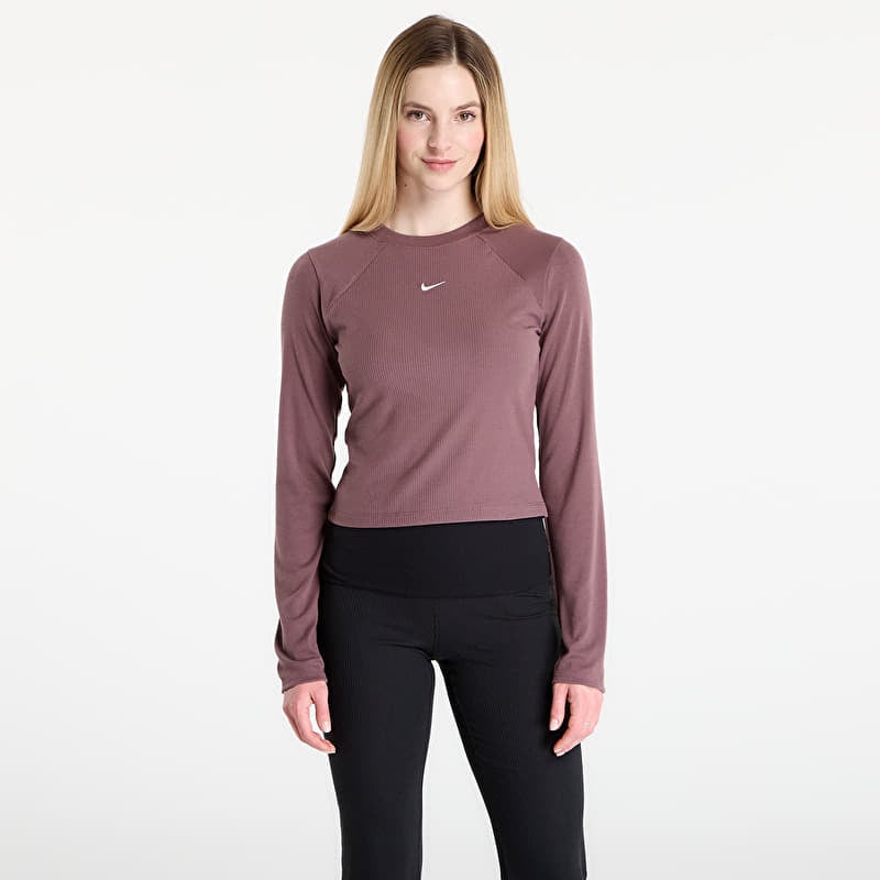 T-shirt Nike Sportswear Chill Knit Women's Tight Long-Sleeve Ribbed Top Tattoo/ Sail
