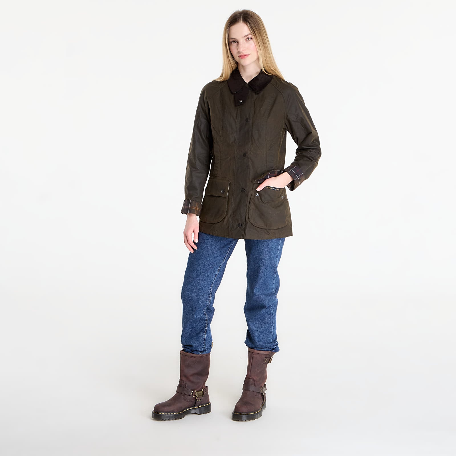Bundy Barbour Classic Beadnell Wax Jacket Olive