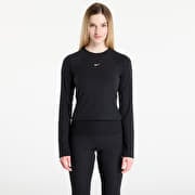 Nike Sportswear Chill Knit Women's Tight Long-Sleeve Ribbed Top Black/ Sail