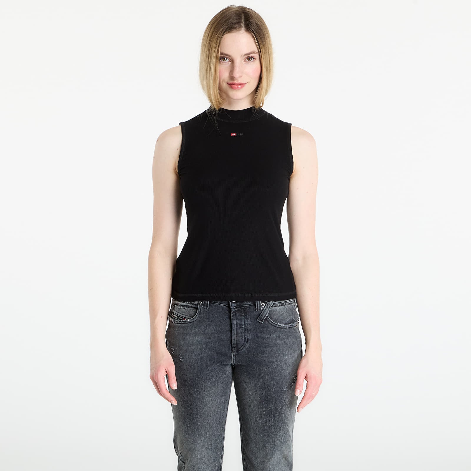 DIESEL T-Mokky-Sl-Microdiv Tank Top Black XS