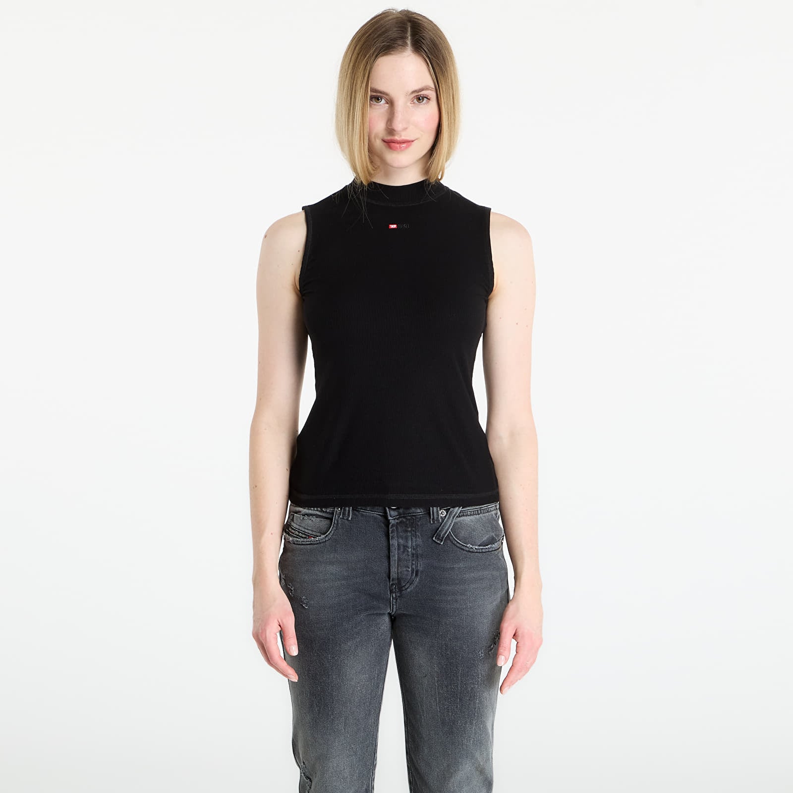 Tank tops DIESEL T-Mokky-Sl-Microdiv Tank Top Black