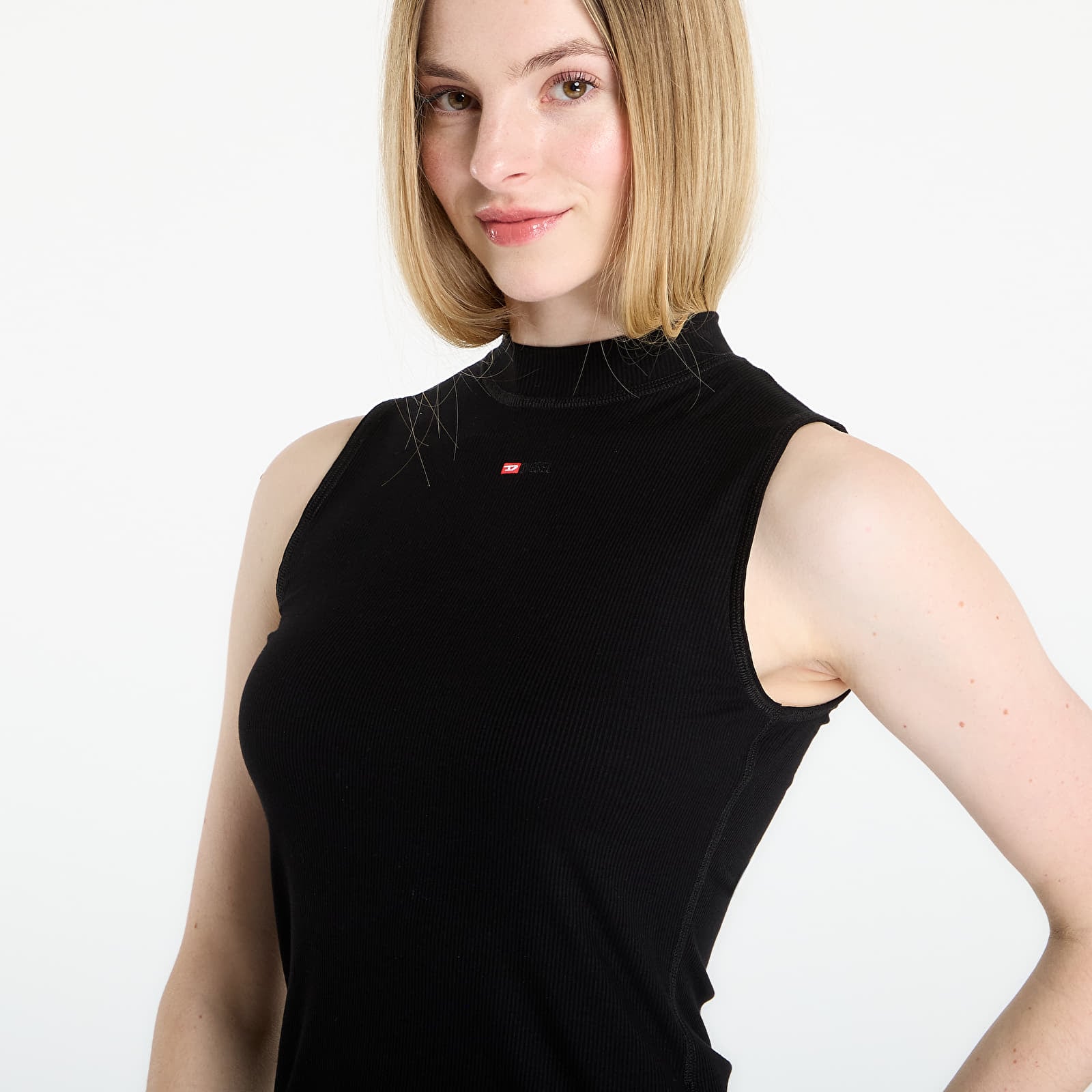 Tank tops DIESEL T-Mokky-Sl-Microdiv Tank Top Black