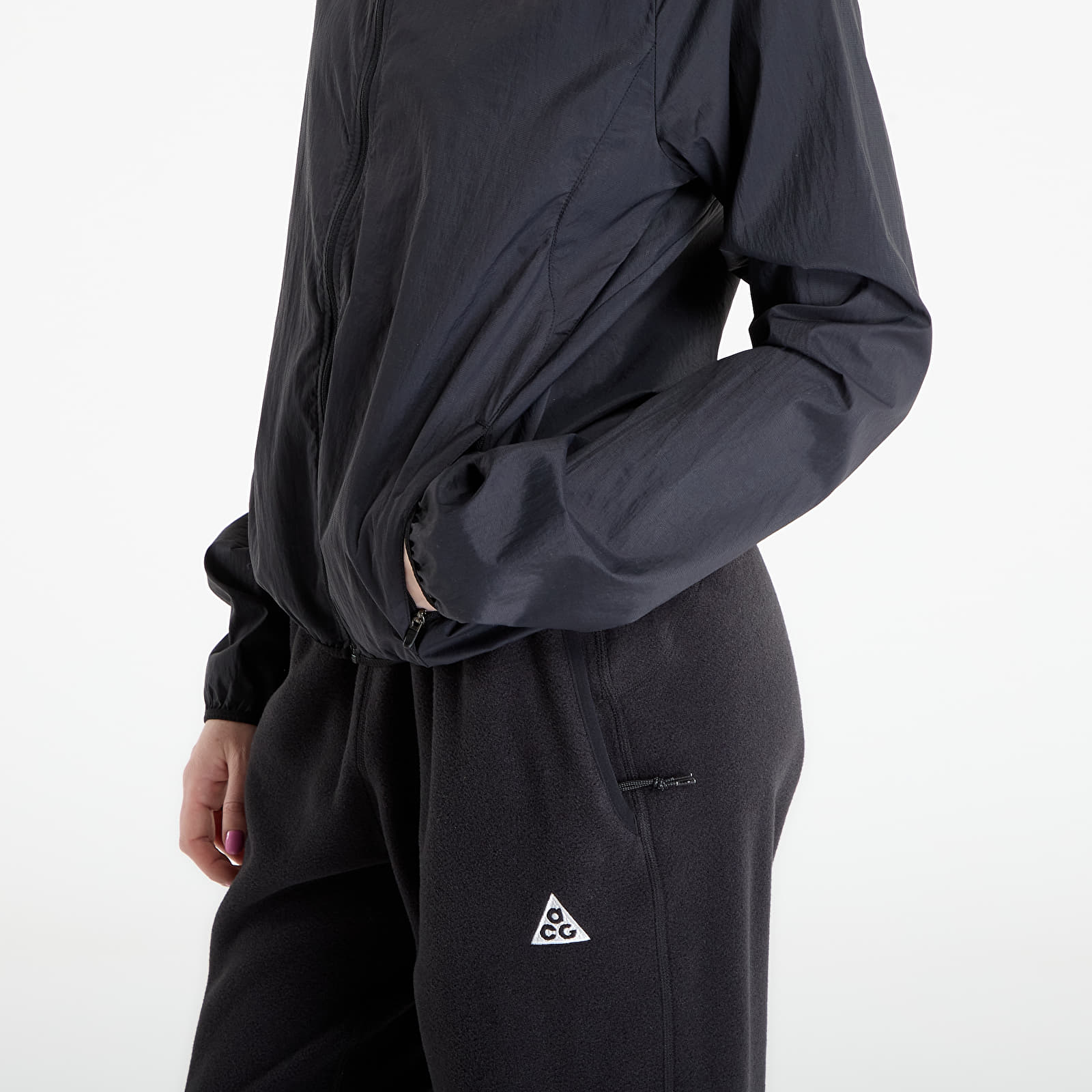 Women's jackets Nike ACG Women's Repel Trail Running Jacket Black/ White/ Summit White