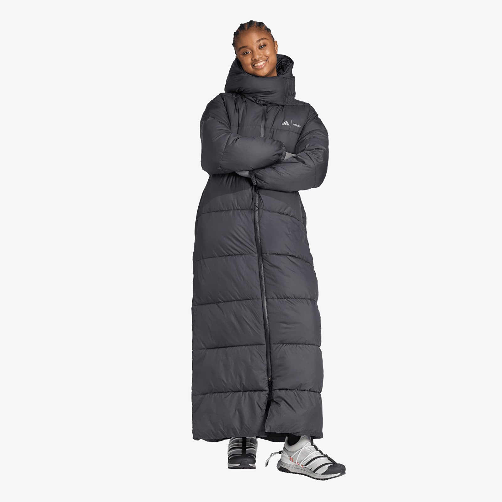 Jakne adidas Long Puffer Black