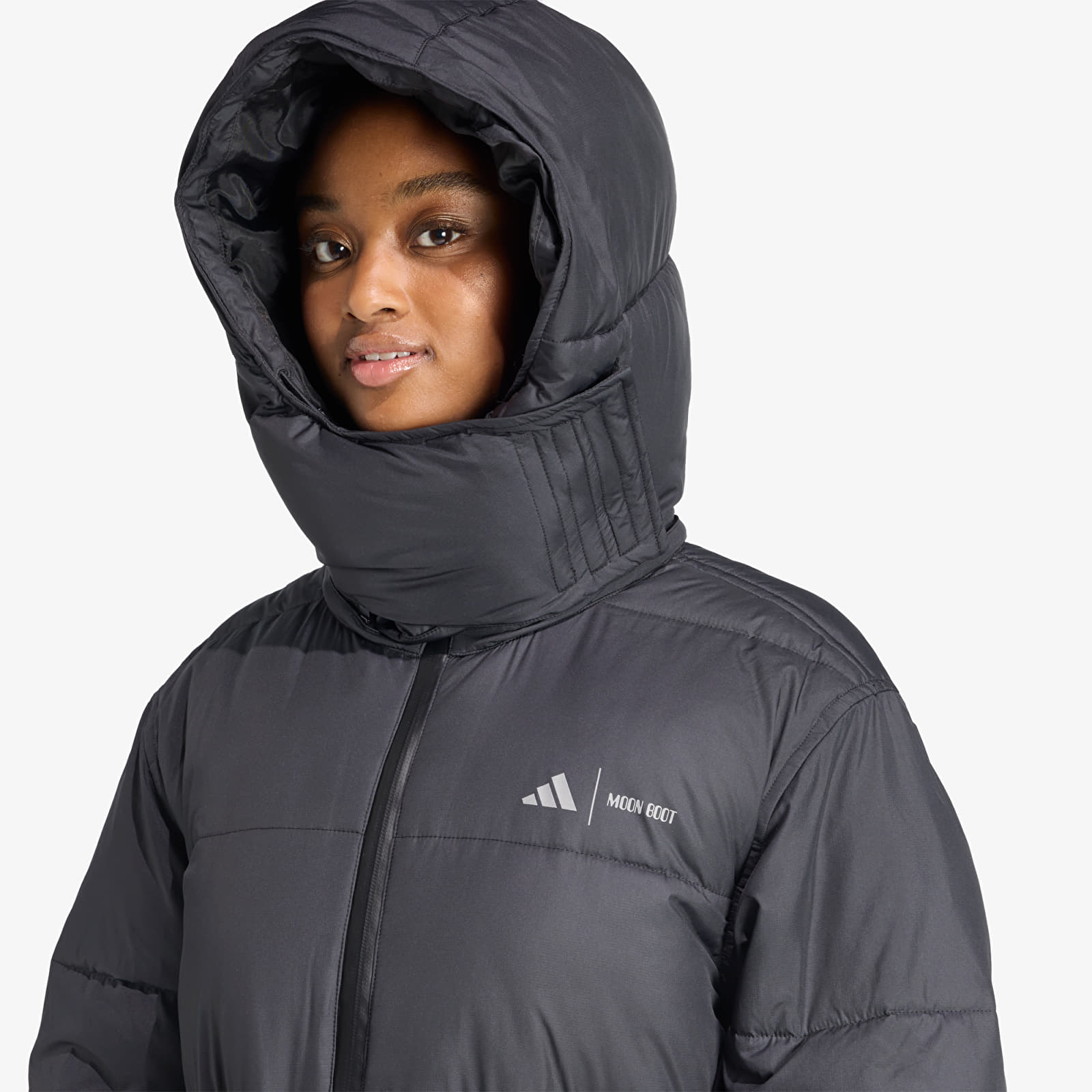 Jakne adidas Long Puffer Black
