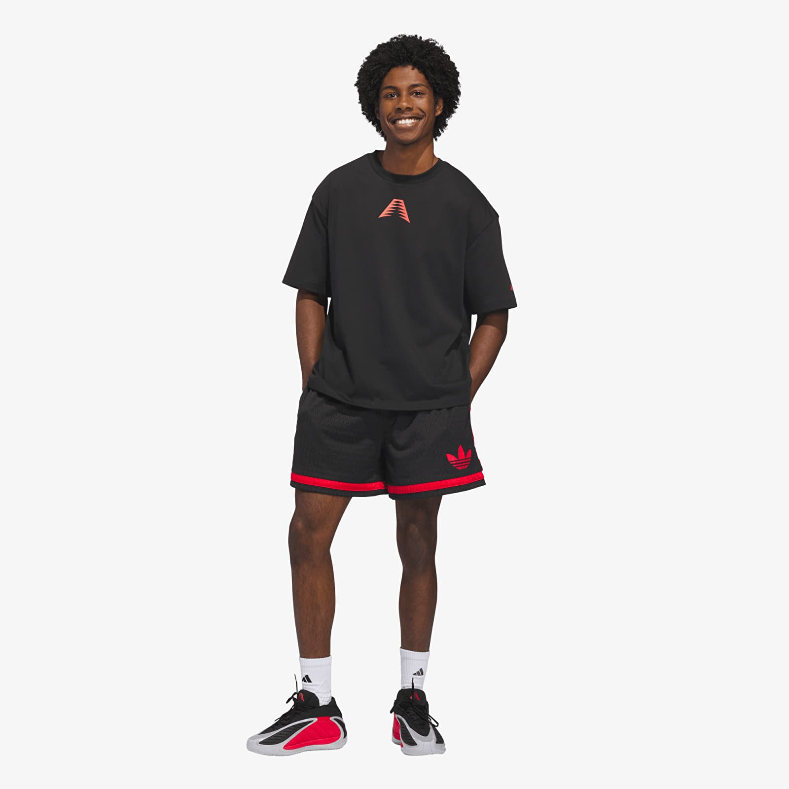 T-paidat adidas Anted Bt2 Tee Black/ Solid Red